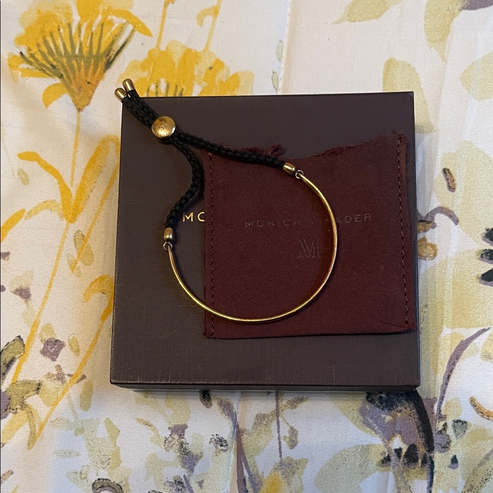 Monica Vinader Gold and Black Bracelet